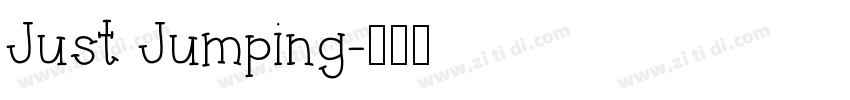 Just Jumping字体转换